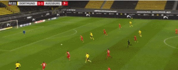 1612023979159021662.gif 开云-【德甲】罗伊斯献助攻桑乔破门 多特3比1奥格斯堡
