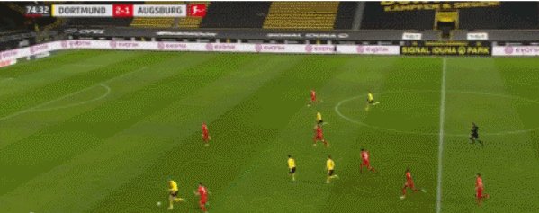 1612023986841099997.gif 开云-【德甲】罗伊斯献助攻桑乔破门 多特3比1奥格斯堡